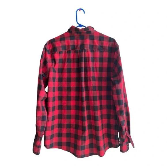 Eddie Bauer Buffalo Plaid Flannel Shirt Size Large - Picture 2 of 5